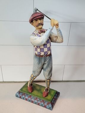 Vintage Jim Shore Golfer Figurine 2005 Heartwood Creek
